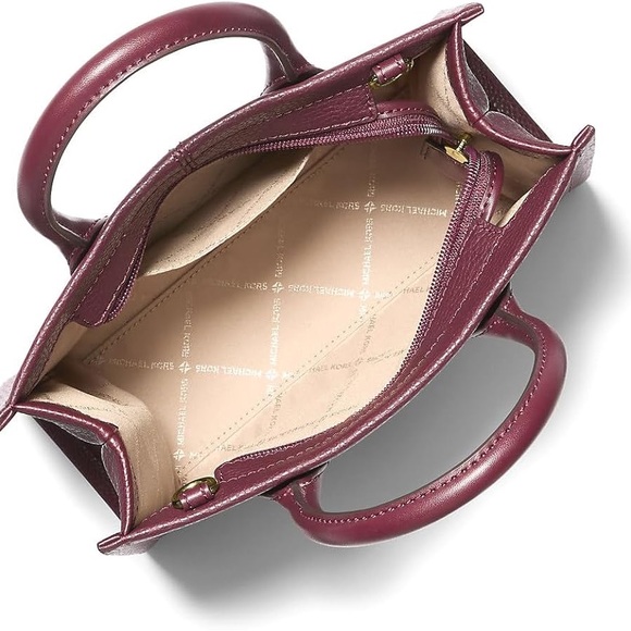 🆕 Michael Kors Mirella Zip Tote Bag Ox Blood - Picture 3 of 5